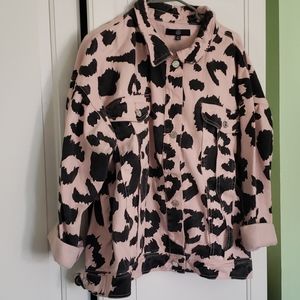 Missguided Printed Jean Jacket